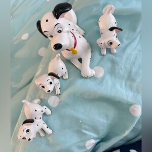 Vintage Dalmatian dog figurines Disney (4 total)